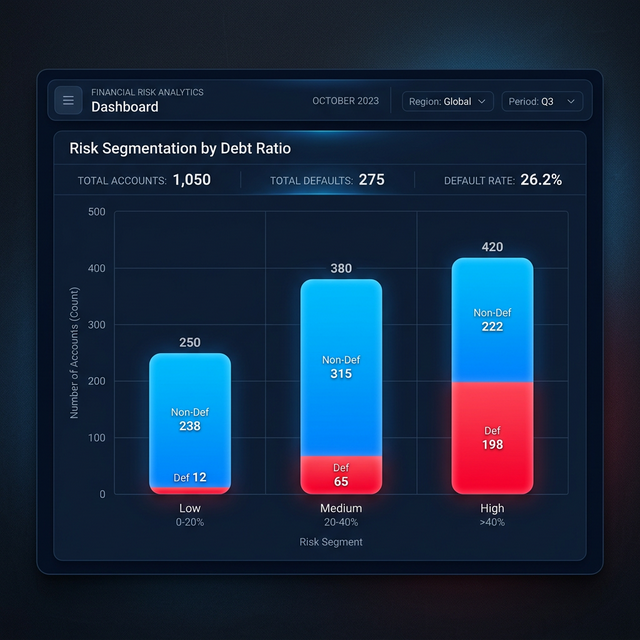 Borç-gelir oranı ve kredi geçmişine göre risk segmentasyonu